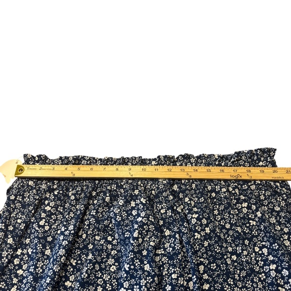NWT Cueply Navy Blue Floral Maxi Skirt Size 4x - Picture 7 of 8